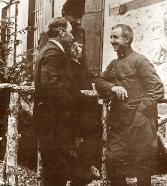 TBMM Başkanı Mustafa Kemal, İsmet Paşa ile Çankaya'da (1921)