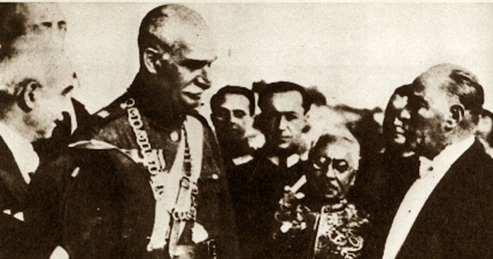 Cumhurbaşkanı Gazi Mustafa Kemal, İran Şahı Rıza Pehlevi ile (16 Haziran 1934)