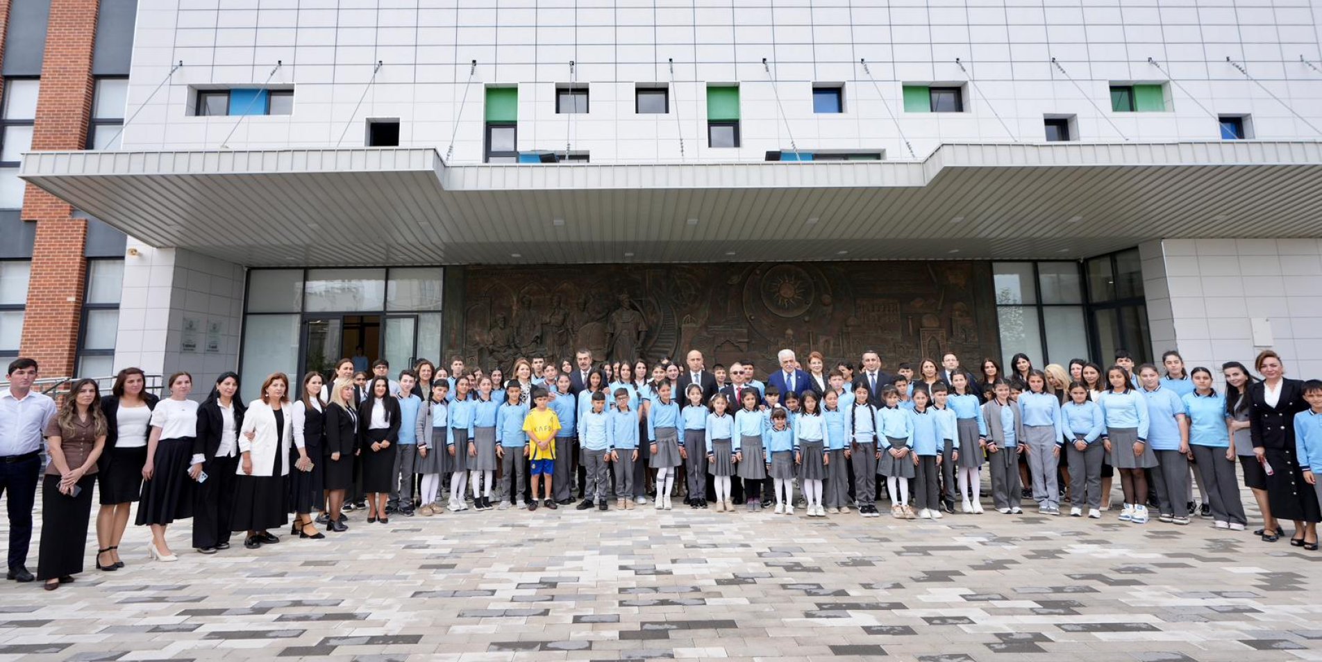 MINISTER TEKİN CONDUCTS SCHOOL VISITS IN AZERBAIJAN